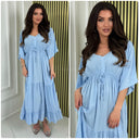 Shop afgeprijsde half mouw ~ geplooide strikceintuur jurk. Ontdek elegante kleding voor vrouwen in Rotterdam.