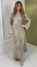 V Neck Oversized Minimalist Maxi Dress