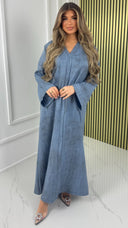 V Neck Oversized Minimalist Maxi Dress