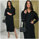 V Neck Stripes Splits CLD-584