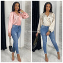 Printed Wrap Body Satin
