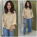 Wrapped Tie Belt Top