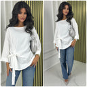 Wrapped Tie Belt Top