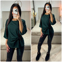 Wrapped Tie Belt Top