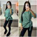 Wrapped Tie Belt Top