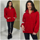 Zipper Teddy Sweater