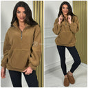 Zipper Teddy Sweater