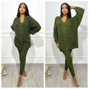 Musthave Comfy 6 Button Detail Knitted Set 1486