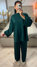 Oversized Two-Piece Set met Wijde Mouwen