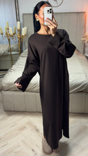 Maxi Sweater Dress met Lange Mouwen