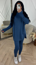 PRE ORDER Teddy Rib Two-Piece Set met Comfort Fit WORDT 20-10 VERZONDEN