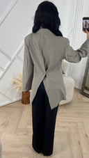 Luxe Oversized Blazer met Achterknoopdetail