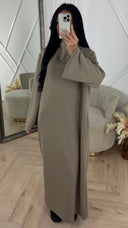 Minimal Maxi Jurk met Wijde Mouwen