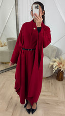 Luxe Cape Coat met TailleCeintuur