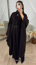 Luxe Cape Coat met TailleCeintuur