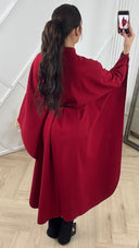 Luxe Cape Coat met TailleCeintuur