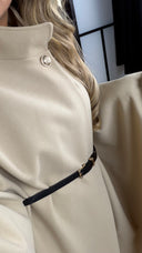 Luxe Cape Coat met TailleCeintuur