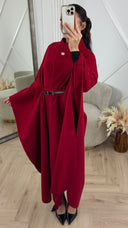 Luxe Cape Coat met TailleCeintuur