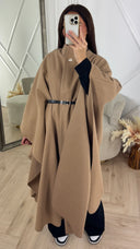 Luxe Cape Coat met TailleCeintuur