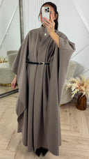Luxe Cape Coat met TailleCeintuur