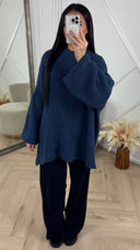 Oversized Gebreide Knit Trui