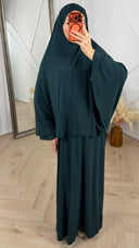 Jersey Khimar Abaya Set – 2 Delig