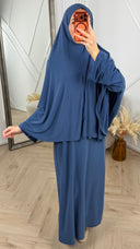 Jersey Khimar Abaya Set – 2 Delig