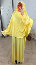 Jersey Khimar Abaya Set – 2 Delig