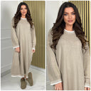 Knitwear Maxi Dress Stripe Details 15961