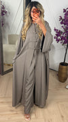 Abaya Set met Chinese Knoopsluiting