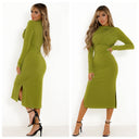 Wrapped dress split