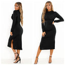 Wrapped dress split