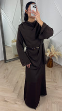 2-Piece Set met Ceintuur en Watervalhals