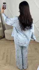 2-Piece Set met Paisley Print en Structuurstof
