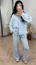 2-Piece Set met Paisley Print en Structuurstof