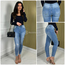 2024 Premium Quality Stretch Ankle Ripped Jeans Y6161