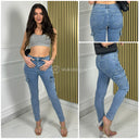 2024 Premium Quality Stretch Clean Cargo Jeans FY10035-1
