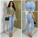 2024 Premium Quality Stretch Clean Push Up Jeans 77572