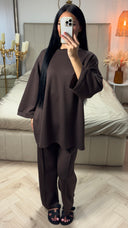 Oversized Two-Piece Set met Wijde Mouwen