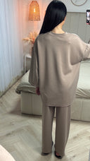 Oversized Two-Piece Set met Wijde Mouwen