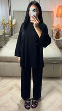 Oversized Two-Piece Set met Wijde Mouwen