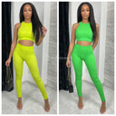 Sleeveless Ribbed Lounge Musthave Set 228
