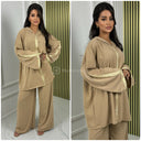 2pcs Hoodie Set Oversized Golden Embroidery