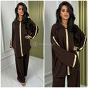2pcs Hoodie Set Oversized Golden Embroidery