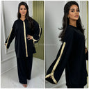 2pcs Hoodie Set Oversized Golden Embroidery