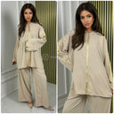 2pcs Hoodie Set Oversized Golden Embroidery