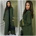 2pcs Kimono + Shawl Golden Embroidered Sleeves Detail