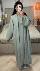 2pcs Linnenlook Set Button Tie Belt Kimono + Underdress