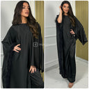 2pcs Satin Set Fur Detail
