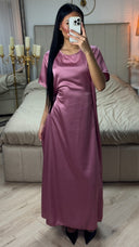 2pcs Set Glitter Kimono + Inside Tie Belt Underdress